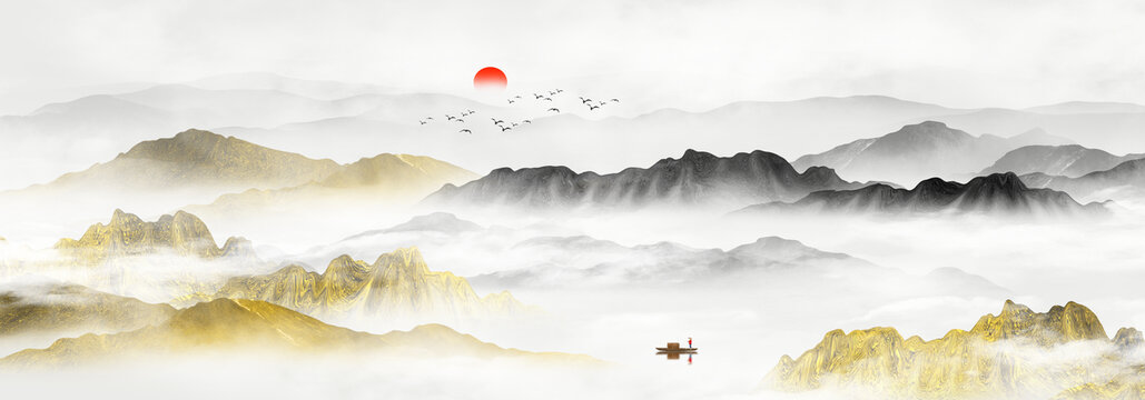 抽象山水畫