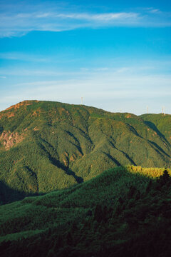 临海括苍山日出大山美景