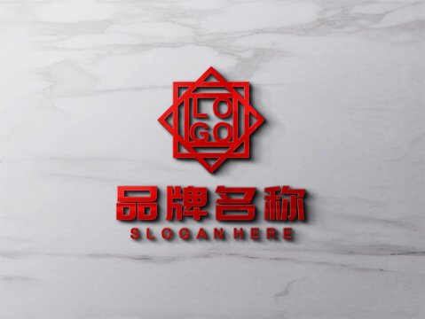 大理石LOGO样机