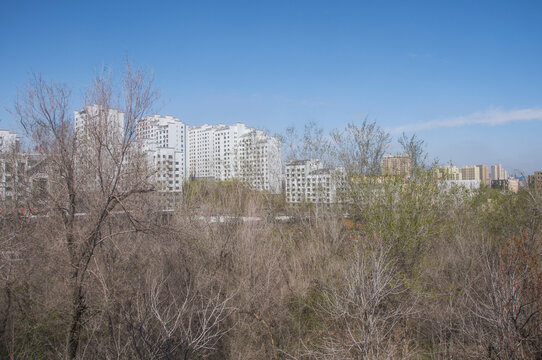 乌鲁木齐城市冬季景色