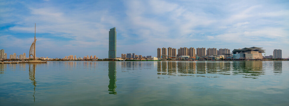 无锡蠡湖风光全景