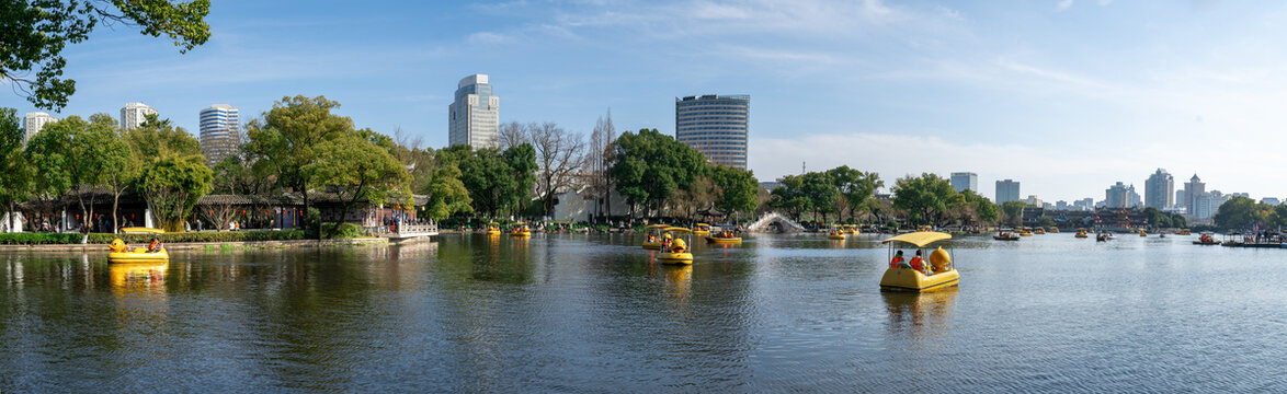 宁波月湖公园全景