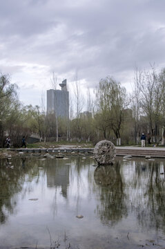 南湖市民广场园林风景