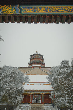 颐和园雪景