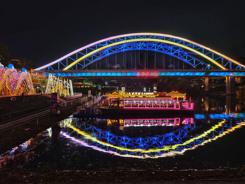 自贡毛家坝夜景