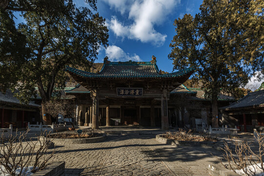 中国山西太原窦大夫祠风光