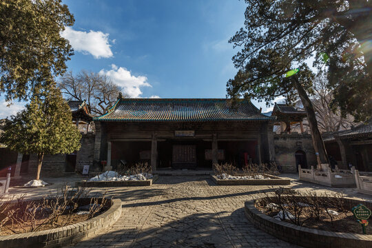 中国山西太原窦大夫祠风光