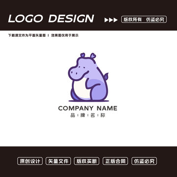 河馬logo標(biāo)志