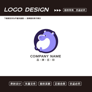 河馬logo標(biāo)志