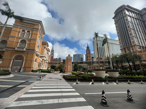 澳门半岛欧式建筑街景