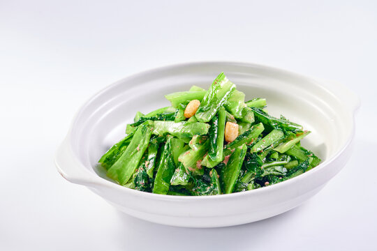 砂锅鹅肝焗油麦菜