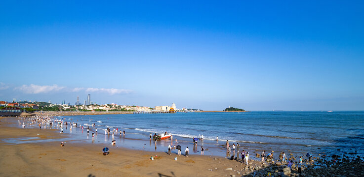 青岛栈桥海水浴场