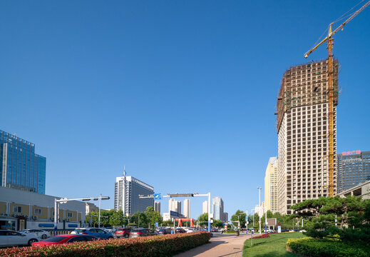 青岛西海岸双珠路街景