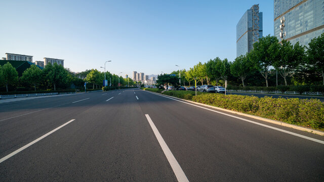 青岛西海岸滨海大道街景