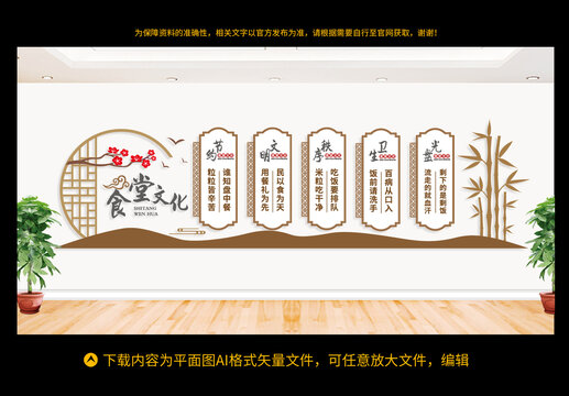 食堂文化墻