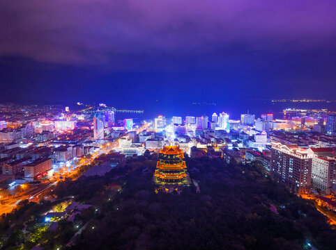 威海环翠楼夜景