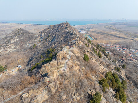 航拍济南鹊山