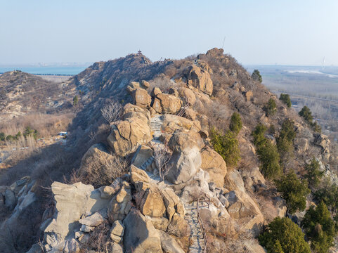 航拍济南鹊山