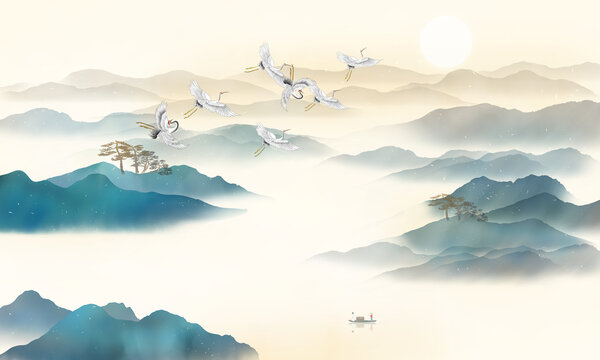 水墨山水畫(huà)