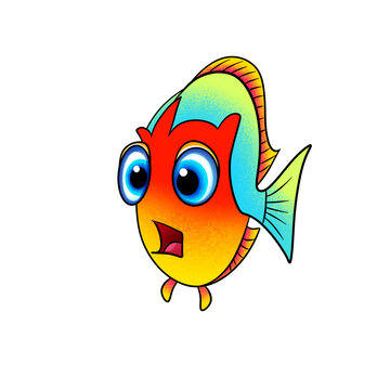 卡通可愛魚