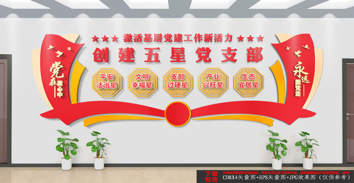創(chuàng)建五星黨支部文化墻