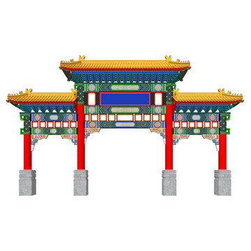 牌樓牌坊立面效果
