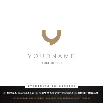 Y字母logo