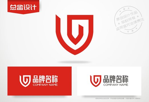 盾牌标志安防logo