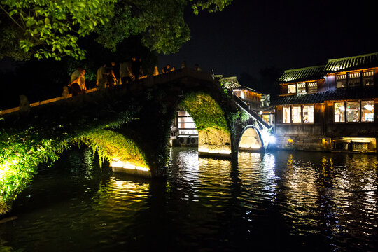 乌镇西栅夜景