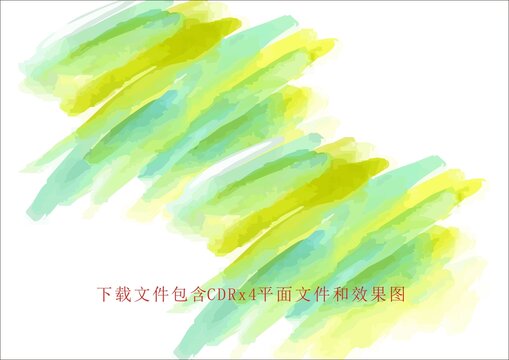 矢量抽象筆刷油畫潑墨彩紅