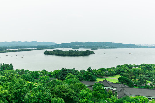 西湖三潭印月岛