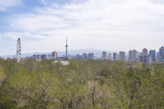 乌鲁木齐天际线风景