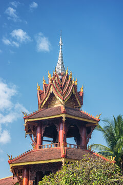 西双版纳总佛寺建筑风光