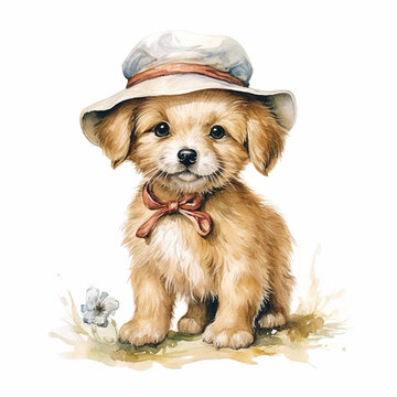 卡通小狗插畫