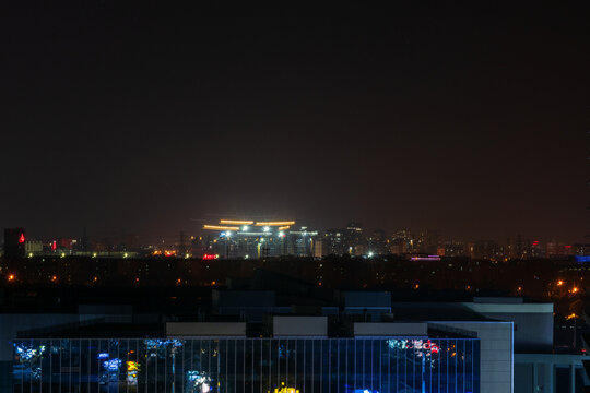 城市的夜景