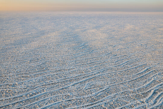 大连风光冬季海岸线海冰