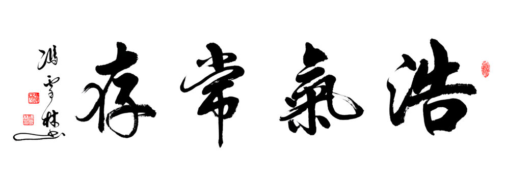 浩氣長存書法作品圖片