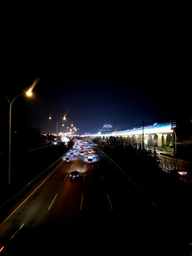 城市街道夜景