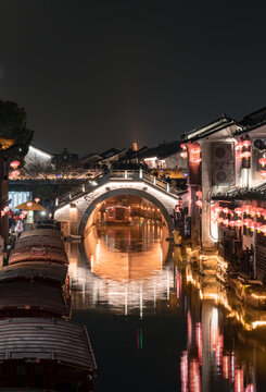 苏州七里山塘街夜景