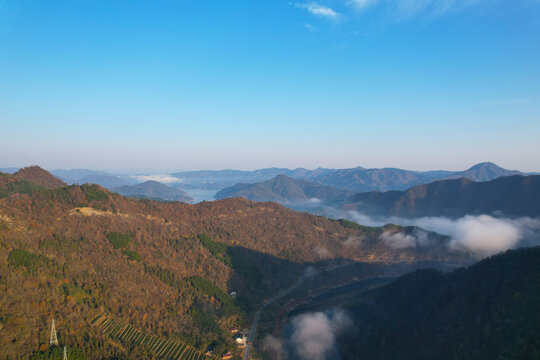 霍山汪家冲日出云海