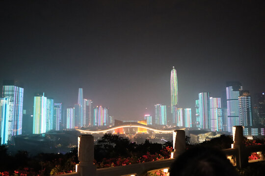 城市高楼夜景