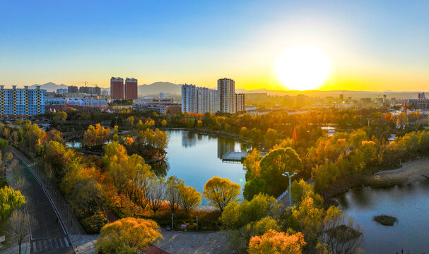 五莲城市风光