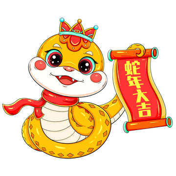 國潮春節(jié)新年蛇年拜年蛇年大吉