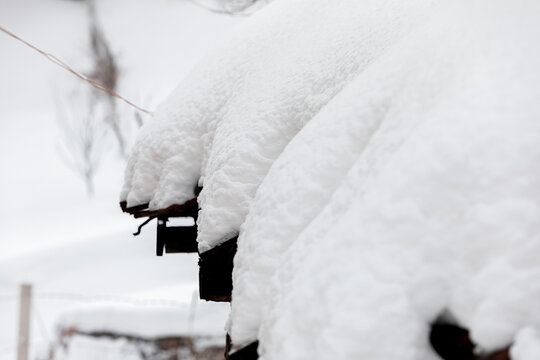 雪后场景积雪大雪