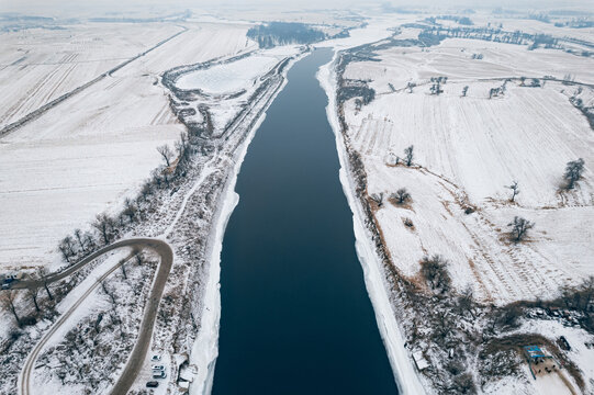 吉林雾凇岛雪后航拍