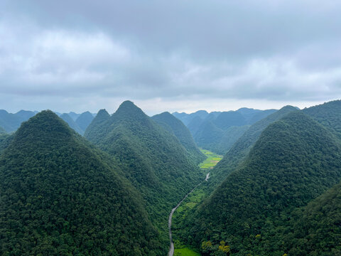 贵州茂兰石上森林峰丛景观