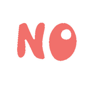 no可愛(ài)卡通文字貼紙