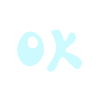 ok可愛(ài)卡通文字貼紙