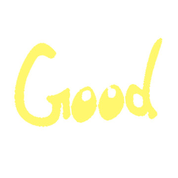 good可愛卡通文字貼紙