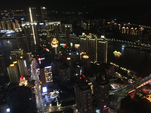 重庆江边夜景